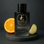 Elara Celestial perfume with orange and apple.