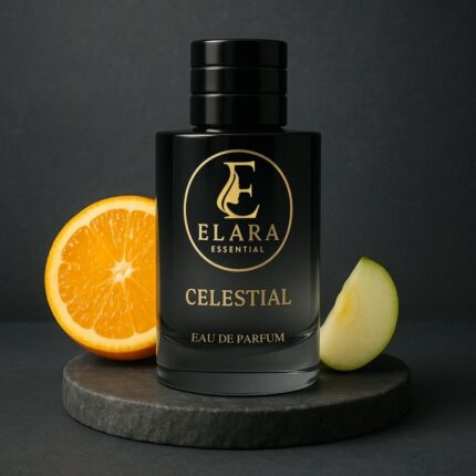 Elara Celestial perfume with orange and apple.
